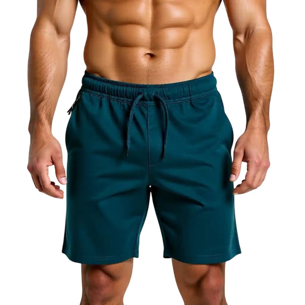 Members Mark Luxe Mens Shorts Teal Green 9 Inch Inseam Size Small NWT